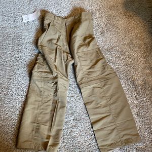 Boys Zip Off Khaki Quick Dry Hiking Pants NWT